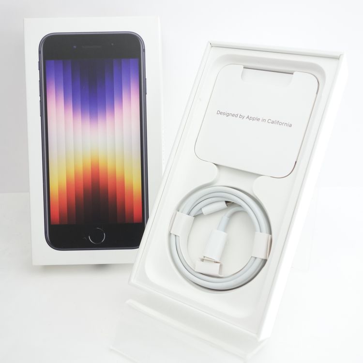 【SIMフリー】iPhoneSE3 64GB ミッドナイト 電池99% 利用制限保証