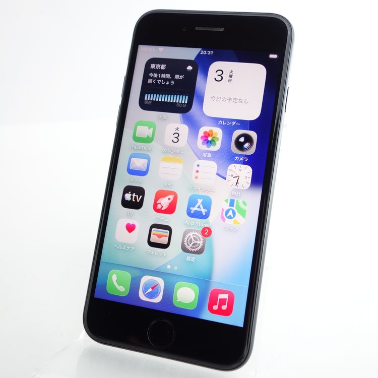 ��SIM�ե꡼��iPhoneSE2 64GB �֥�å� ����92�� �������¡�