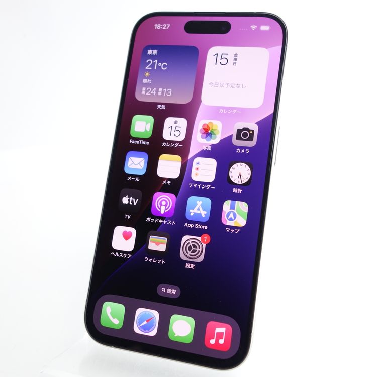 ��SIM�ե꡼��iPhone15 Pro 256GB �ۥ磻�ȥ����˥��� ����95�� Apple��