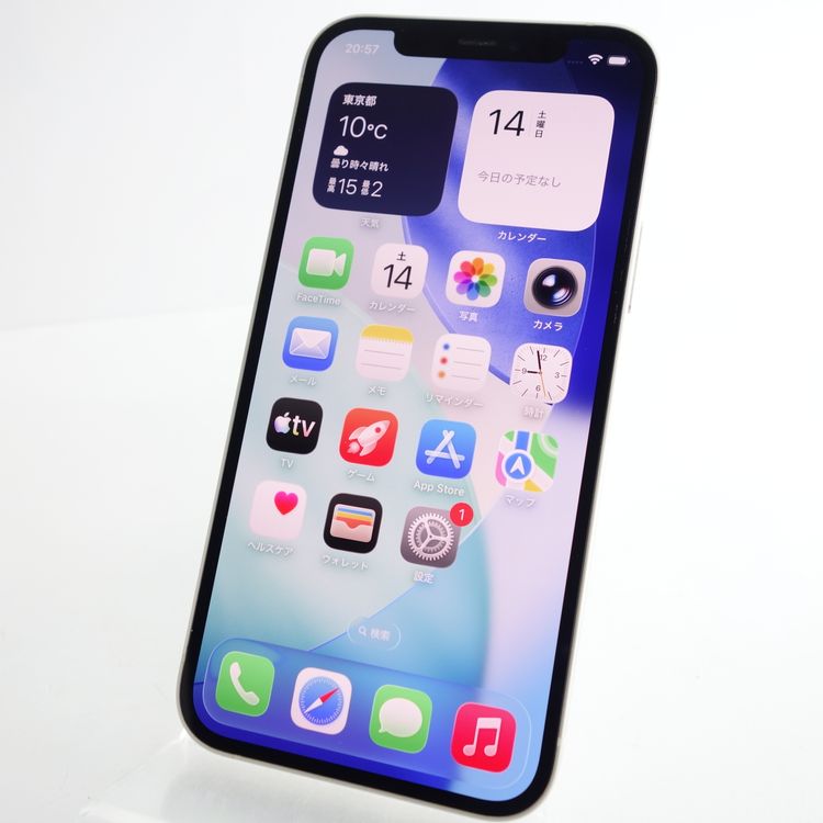 ��SIM�ե꡼��iPhone12 64GB �ۥ磻�� ����91�� �������¡�