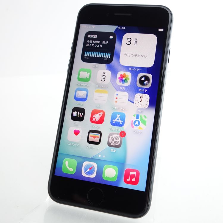 ��SIM�ե꡼��iPhoneSE2 64GB �֥�å� ����91�� �������¡�