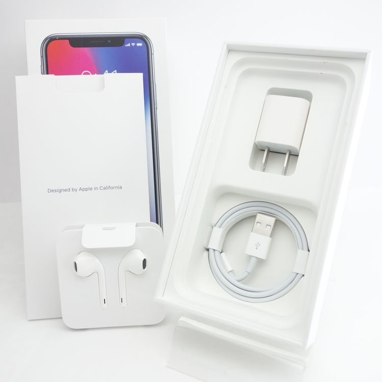 【SIMフリー】iPhoneX 64GB スペースグレイ 電池100% Appleストア版