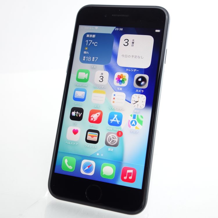 ��SIM�ե꡼��iPhoneSE2 64GB �֥�å� ����84�� �������¡�