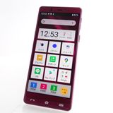 【SIMフリー】シンプルスマホ5 A001SH ワインレッド 利用制限保証