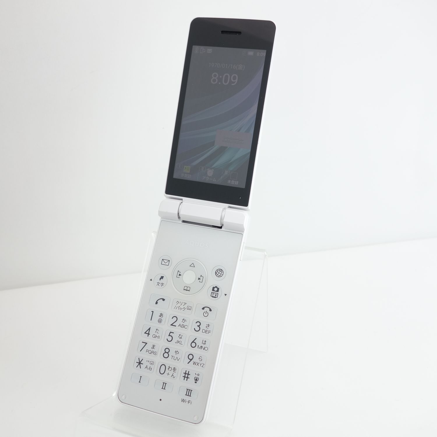 ☆AQUOS ケータイ3 805SH☆ ホワイト SHARP SIMフリー 荒々し ほぼ新品未