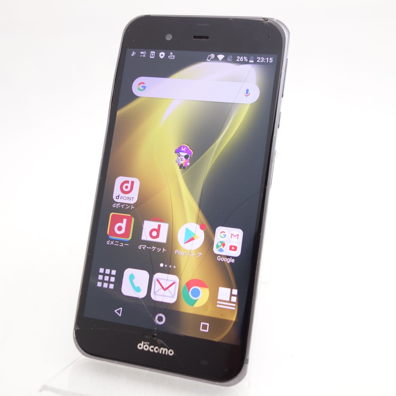 ムスビー｜【ジャンク】AQUOS ZETA SH-04H ブラック SIMフリー 画面 