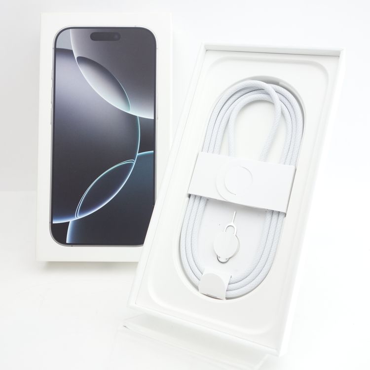 ��SIM�ե꡼��iPhone16 Pro 128GB �ۥ磻�ȥ����˥��� ����100��