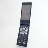 【SIMフリー】かんたん携帯9 505SH ネイビー 利用制限〇 Softbank版