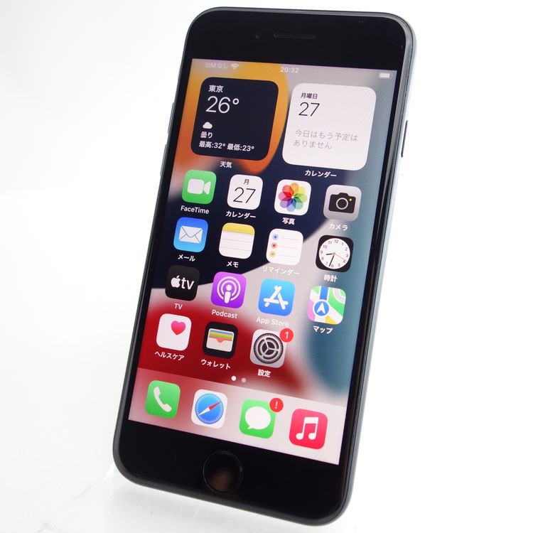��SIM�ե꡼��iPhoneSE2 64GB �֥�å� ����87�� �������¡�