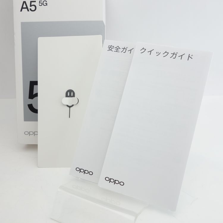 ��SIM�ե꡼��OPPO A5 5G 128GB OPG06 �ۥ磻�� �������¡�