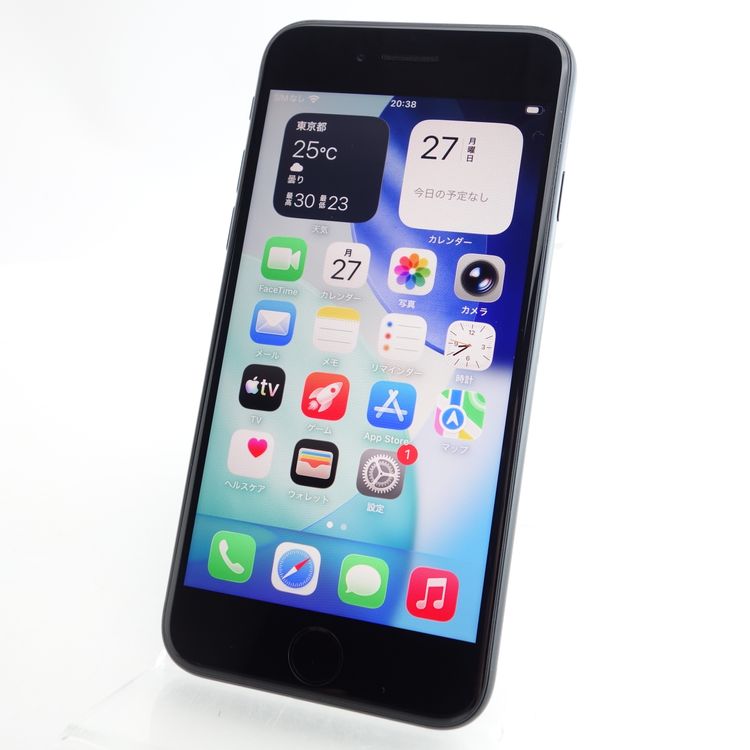 ��SIM�ե꡼��iPhoneSE2 64GB �֥�å� ����93�� �������¡�