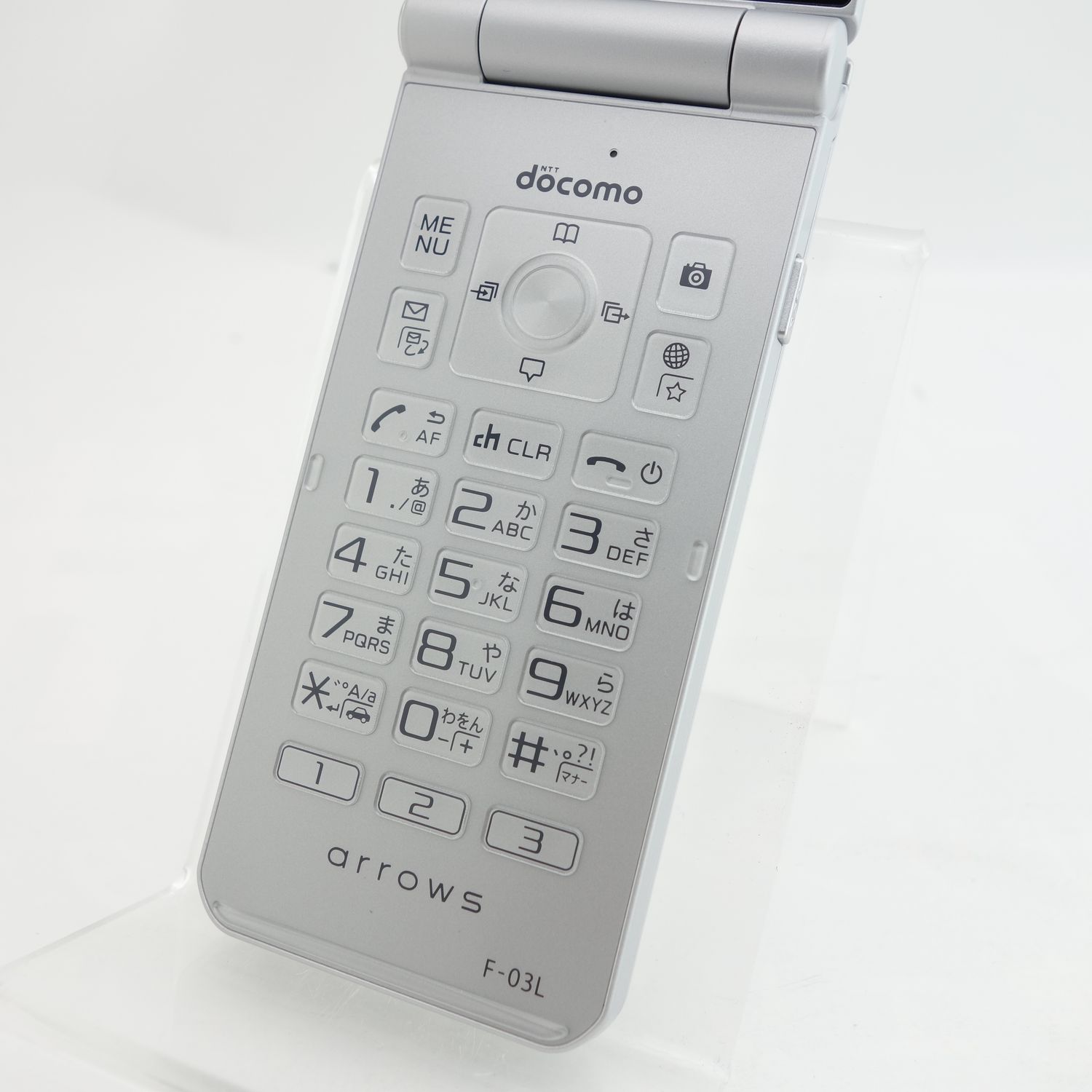 ムスビー｜【SIMフリー】arrowsケータイ F-03L シルバー 利用制限〇 