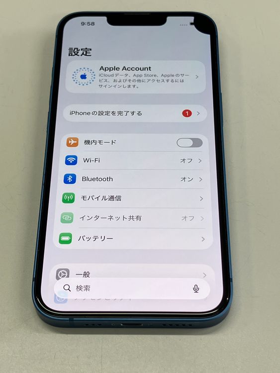 �����ò��������SIM�ե꡼ iPhone 13 128GB �֥롼