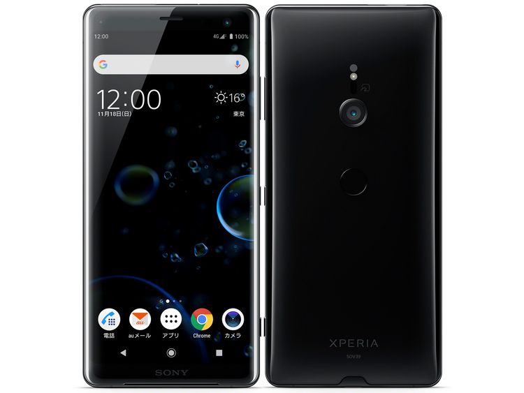 SIM�ե꡼ Xperia XZ3 SOV39 �֥�å� 64GB