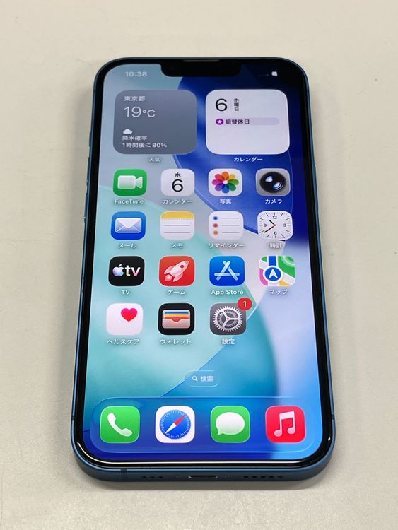 �����ò��������SIM�ե꡼ iPhone 13 128GB �֥롼