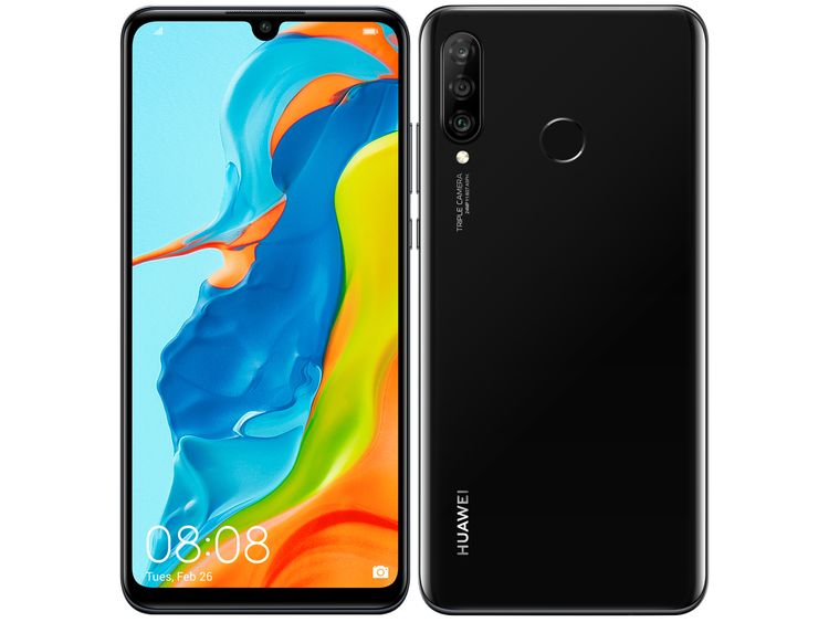 SIM�ե꡼ HUAWEI P30 lite �ߥåɥʥ��ȥ֥�å� 64GB