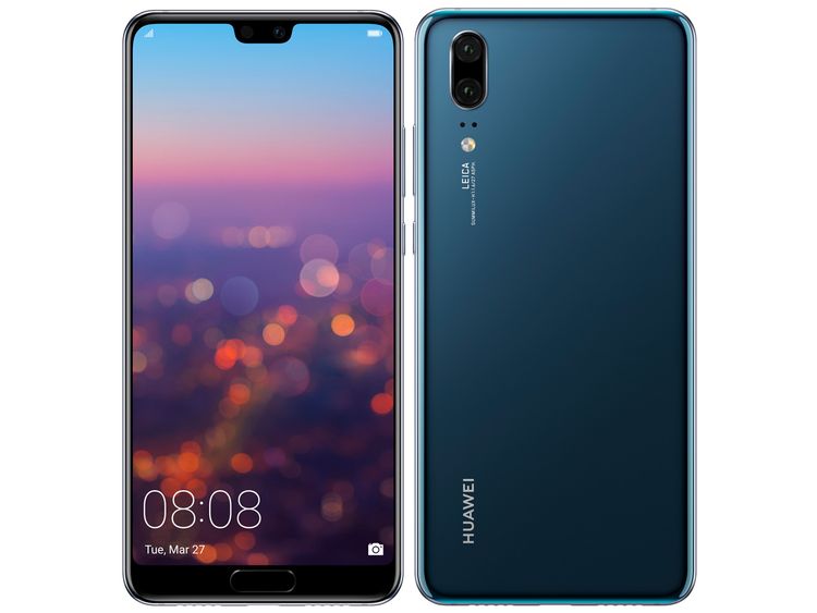 �����ò��������SIM�ե꡼ HUAWEI P20EML-L29 128GB Blue