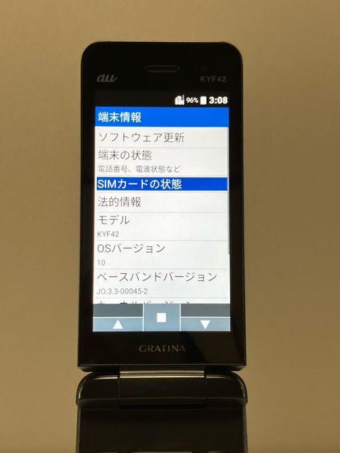 ���ʡ� SIM�ե꡼ au GRATINA KYF42 �֥�å� 4G LTE ��������