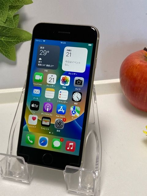 SIMե꡼ iPhoneSE 3 饤 64GB ڥХåƥ꡼100