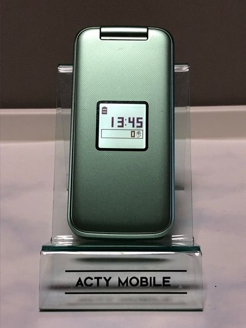 ムスビー｜docomo らくらくホン F-02J 判定〇 ミントグリーン 初期化