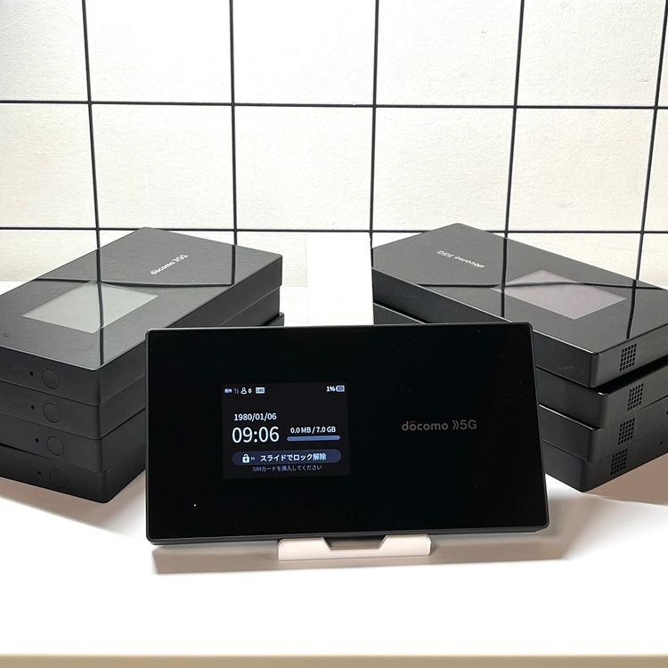 docomo Wi-Fi STATION SH-52A �֥�å� 5G�б� �Хåƥ꡼�ɹ�ɽ��