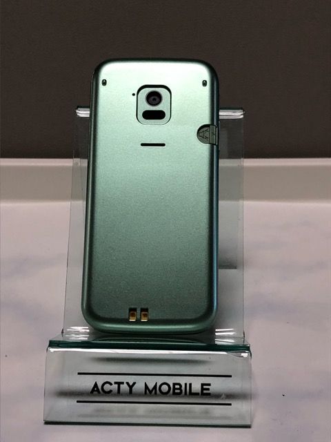 ムスビー｜docomo らくらくホン F-02J 判定〇 ミントグリーン 初期化