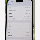 �ڥХåƥ꡼90%��iPhone15��128GB���֥�å���MTMH3J/A  SIM�ե꡼ �ɥ���