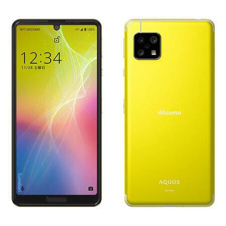ムスビー｜永久保証 AQUOS sense4 SH-41A SHARP イエロー SIMフリー 