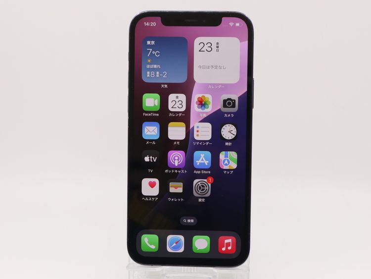 �ڥȡ�������Х����SIM�ե꡼ iPhone12Pro  128GB �֥롼 �Хåƥ꡼����73%