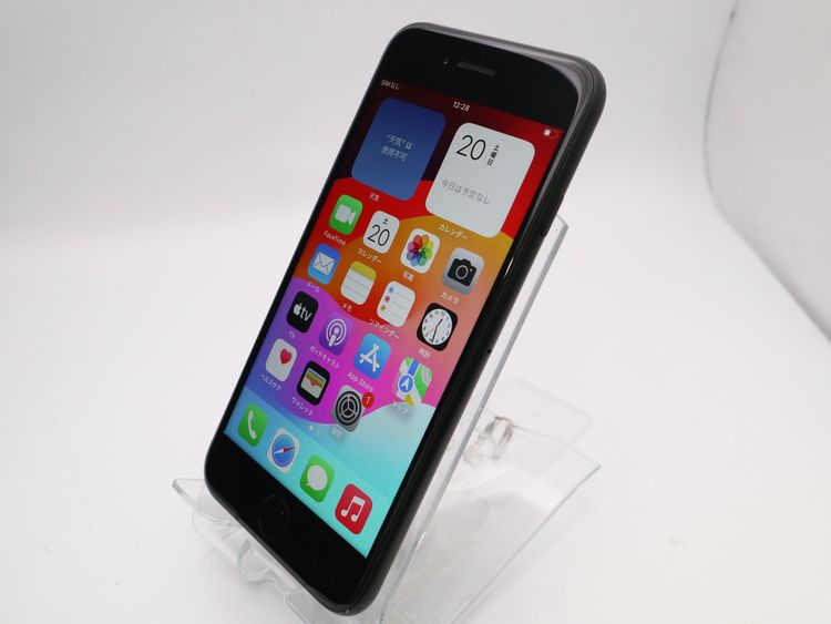 ڥȡХSIMե꡼ iPhoneSE2  64GB ֥å Хåƥ꡼80%