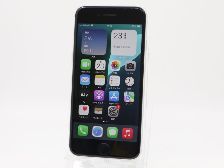 �ڥȡ�������Х����SIM�ե꡼ iPhone�裲����  64GB �ۥ磻�� BT����81%