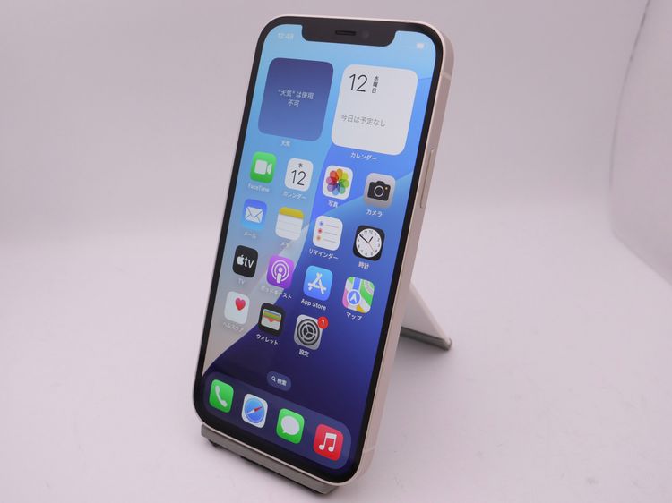SIM�ե꡼ iPhone12 64GB �ۥ磻�� �Хåƥ꡼����81%