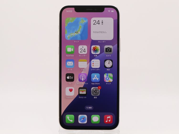 �ڥȡ�������Х����SIM�ե꡼ iPhone12 128GB �ۥ磻�� �Хåƥ꡼����80%