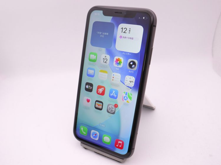 SIM�ե꡼ iPhone11 64GB �֥�å� �Хåƥ꡼����73%