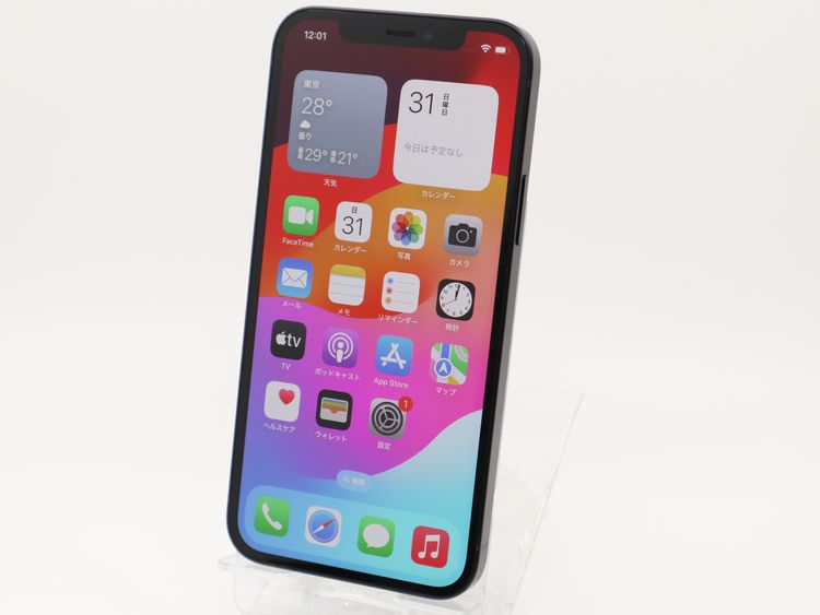 �ڥȡ�������Х����SIM�ե꡼ iPhone12 256GB �֥�å� �Хåƥ꡼����82%