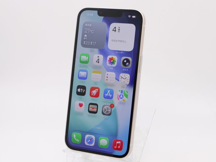 �ڥȡ�������Х����SIM�ե꡼ iPhone13 256GB �������饤�� BT����83%