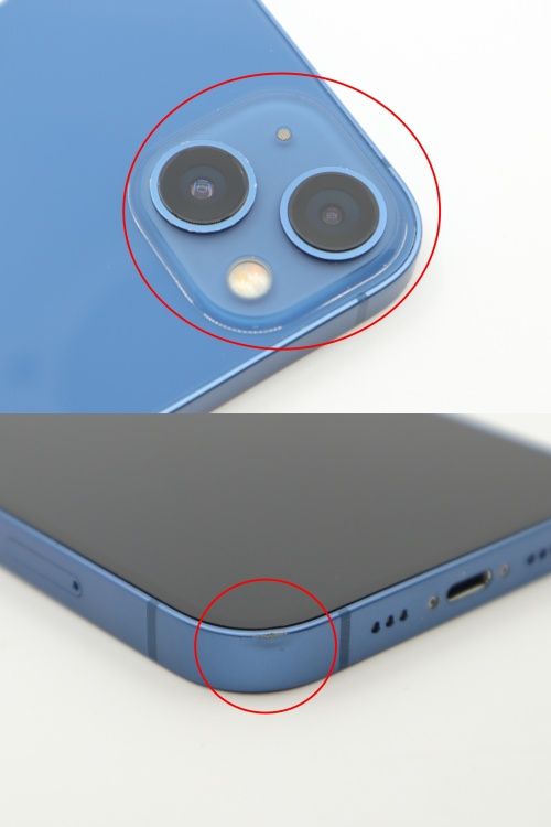 【バッテリー残量85%】Apple iPhone 13 128GB ブルー美品 ムスビー｜SIMフリー iPhone13 128GB ブルー バッテリー状態85