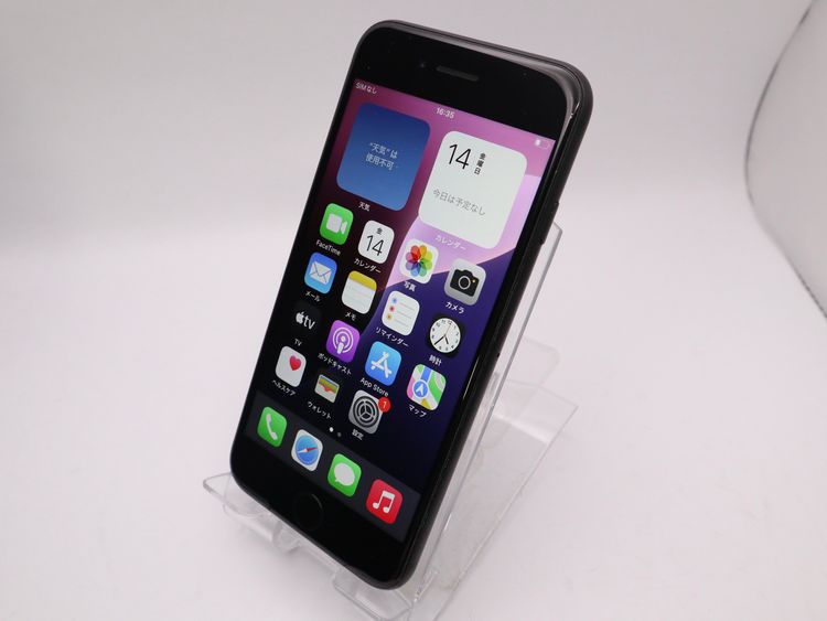 ڥȡХSIMե꡼ iPhoneSE2  64GB ֥å Хåƥ꡼78%