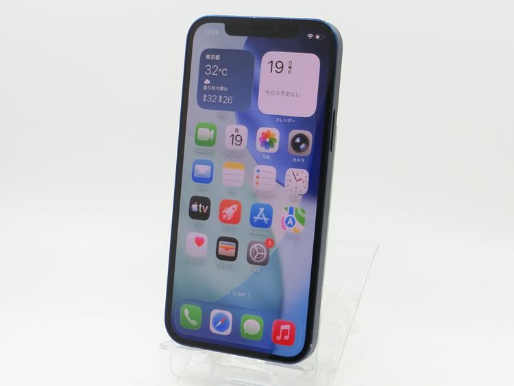 SIM�ե꡼ iPhone12 64GB �֥롼 �Хåƥ꡼����85%