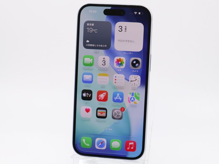�ڥȡ�������Х����SIM�ե꡼ iPhone15 128GB �֥롼 �Хåƥ꡼����86%
