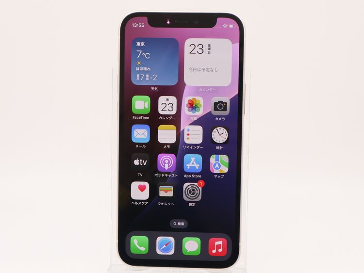 �ڥȡ�������Х����SIM�ե꡼ iPhone12mini  64GB �ۥ磻�� BT����78%