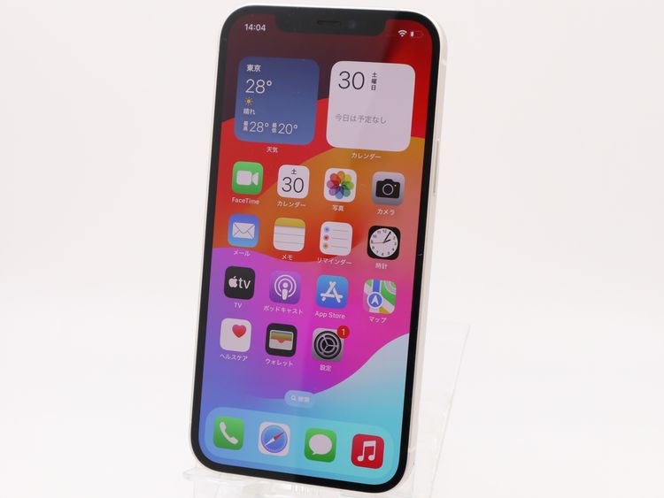 �ڥȡ�������Х����SIM�ե꡼ iPhone12 256GB �ۥ磻�� �Хåƥ꡼����73%