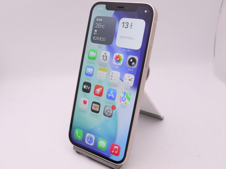 SIM�ե꡼ iPhone12 128GB �ۥ磻�� �Хåƥ꡼����73%
