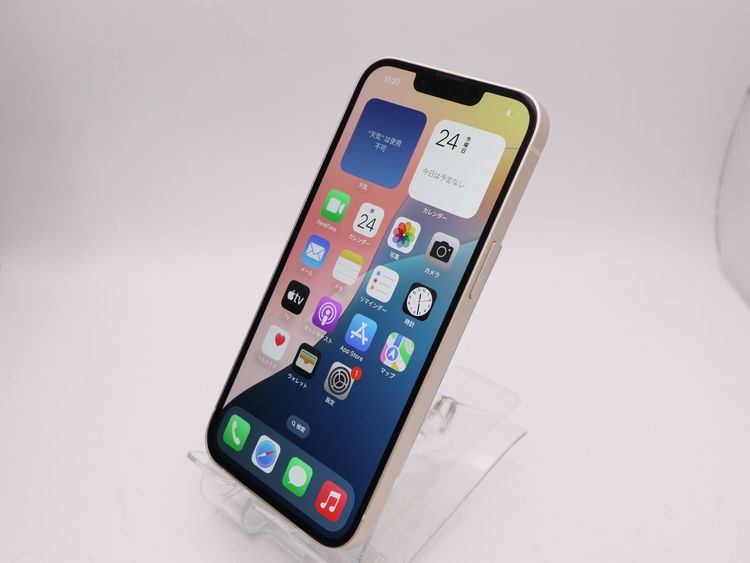 ڥȡХSIMե꡼ iPhone13  128GB 饤 BT85%