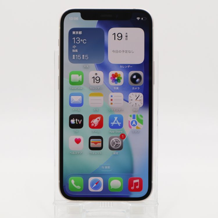 �ڥȡ�������Х����SIM�ե꡼ iPhone12mini 64GB �ۥ磻�� �Хåƥ꡼����82%