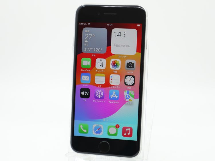 SIM�ե꡼ iPhone SE��2���� 64GB �ۥ磻�� BT����74%