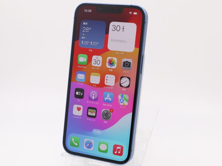 �ڥȡ�������Х����SIM�ե꡼ iPhone13 256GB �֥롼 �Хåƥ꡼����72%