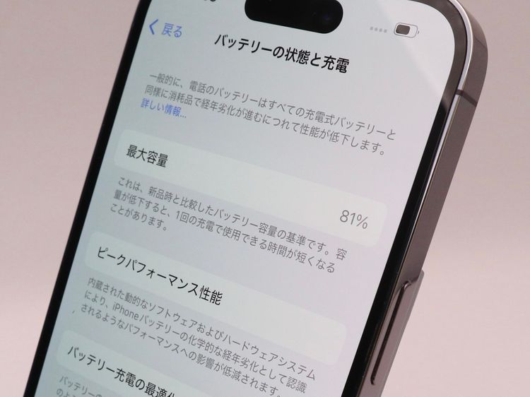 ڥȡХSIMե꡼ iPhone14Pro  256GB ǥץѡץ BT81%