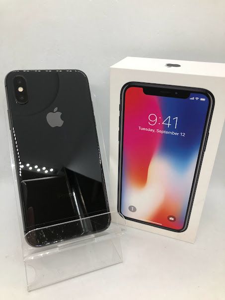 ムスビー｜iPhone X 256GB スペースグレイ SIMフリー au版 バッテリー  
