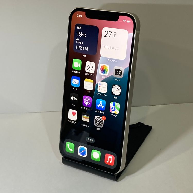 モバイチ☆iPhone 12 256GB au版〇SIMフリー ホワイト★全国送料無料